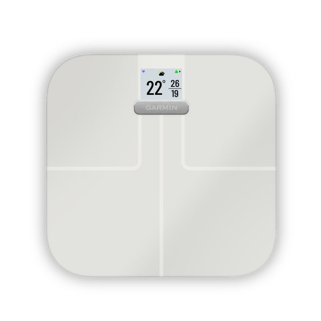 Garmin Index S2 Cântar Inteligent Alb | Analiză Corporală - alb