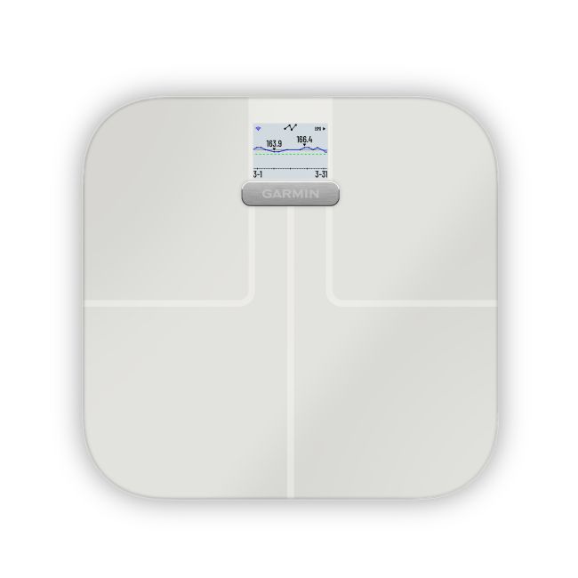 Garmin Index S2 Cântar Inteligent Alb | Analiză Corporală - alb