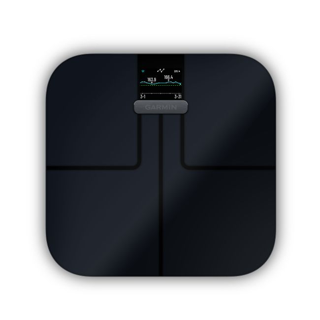 Garmin Index S2 Cântar Inteligent negru | Analiză Corporală