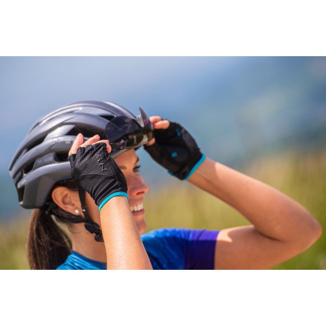 Northwave - manusi ciclism cu degete scurte pentru femei Fast Gloves - negru albastru