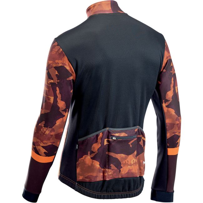 Northwave jacheta ciclism pentru iarna  Blade Total Protection - camuflaj portocaliu negru