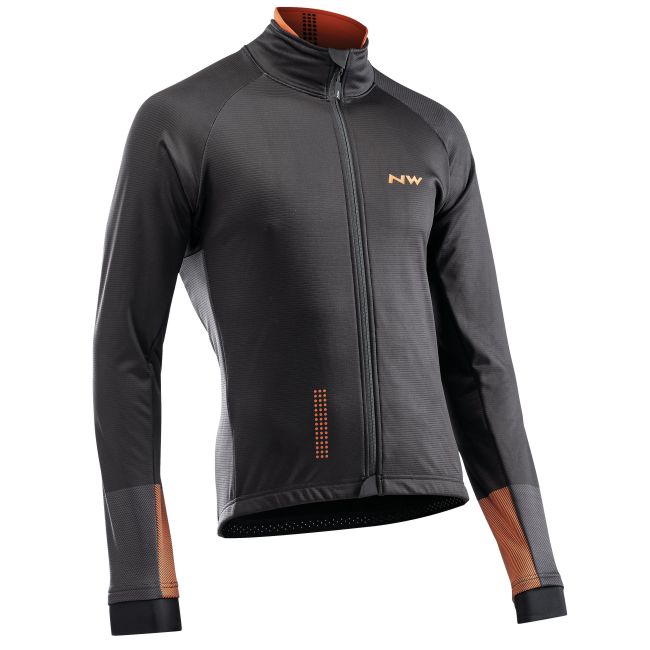 Northwave jacheta ciclism pentru iarna Extreme 3 Total Protection - negru-portocaliu