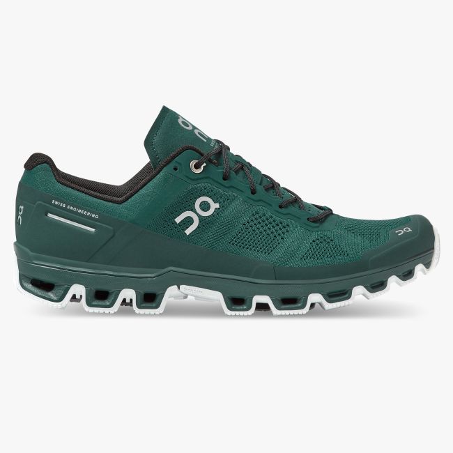 On Cloudventure pantofi alergare barbati - verde inchis alb