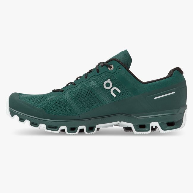 On Cloudventure pantofi alergare barbati - verde inchis alb