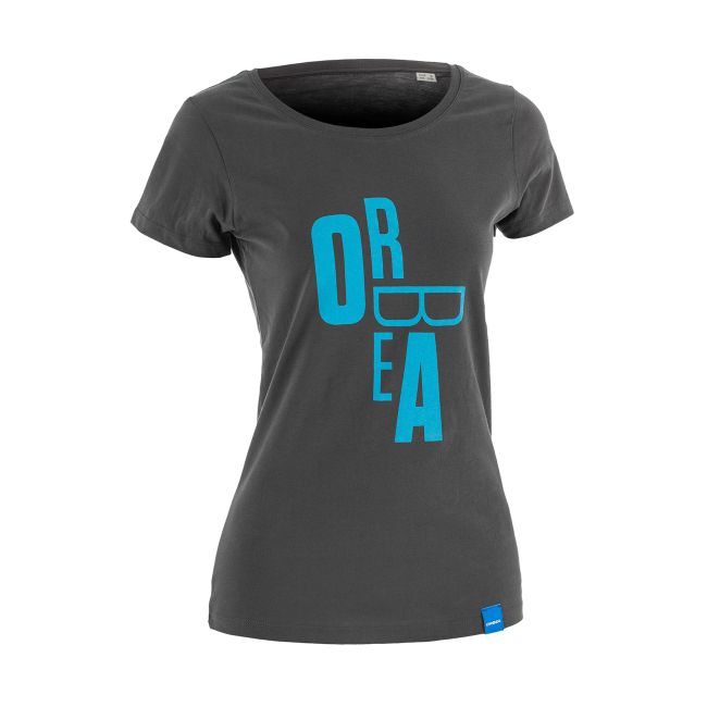 Orbea - tricou pentru ciclism femei Orbea Puzzle Typography - gri antracit