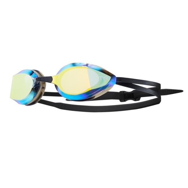 TYR Ochelari competitie metalizati Edge-X Racing junior - auriu negru