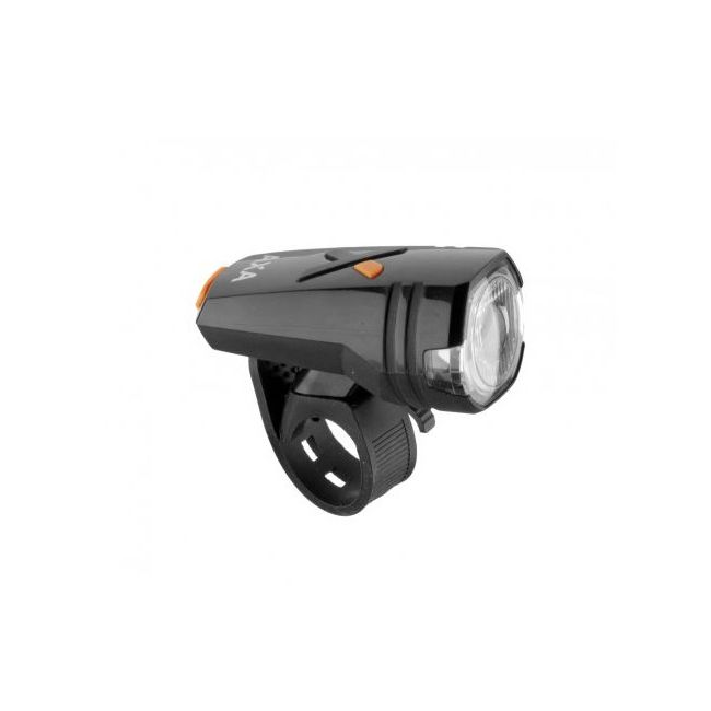 AXA - Lumini bicicleta fata (far fata) Greenline, 30 lux USB, 1 led - negru