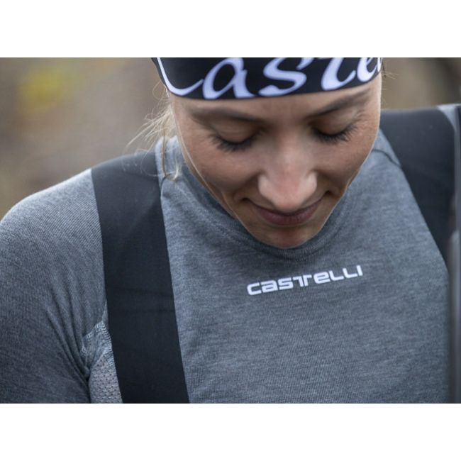 Castelli Bluza corp cu maneca lunga femei Flanders Warm LS - gri