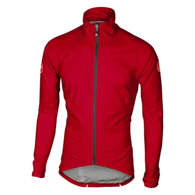 Castelli Jacheta ciclism pentru ploaie Castelli Emergency Rain - Rosu