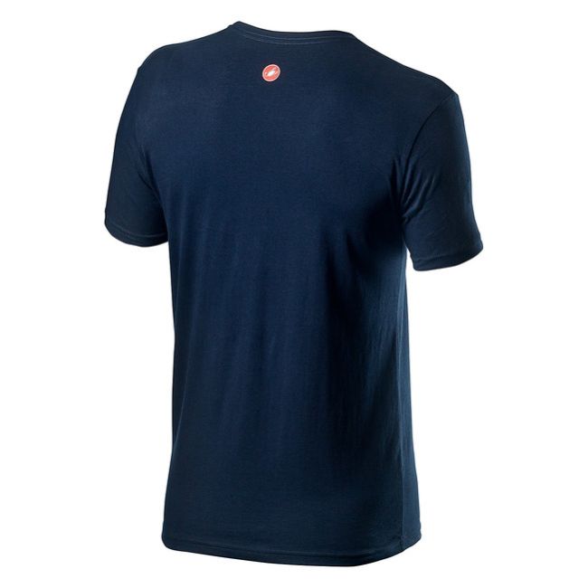 Castelli Tricou ciclism cu maneca scurta Sarto Tee - albastru inchis