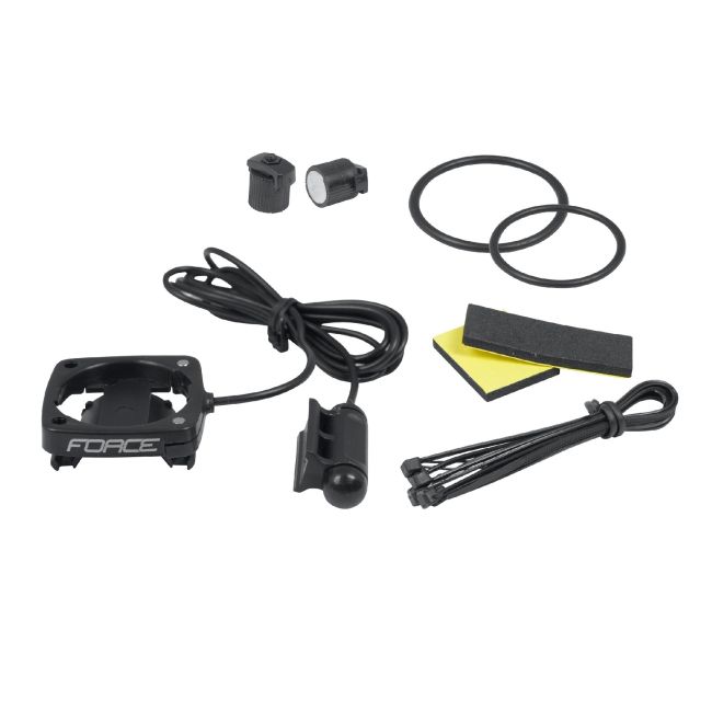Force - Computer bicicleta (Ciclocomputer) 10F cu fir - Negru