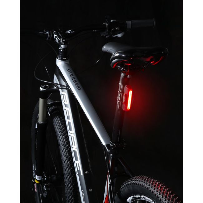 Force - Set lumini (far + stop) Glare, 1 led - negru