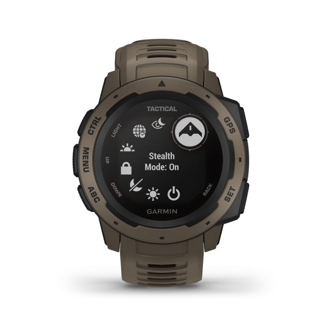 Garmin - Instinct Tactical - grena Coyote Tan - ceas inteligent tactic cu GPS cu functii avansate pentru sport