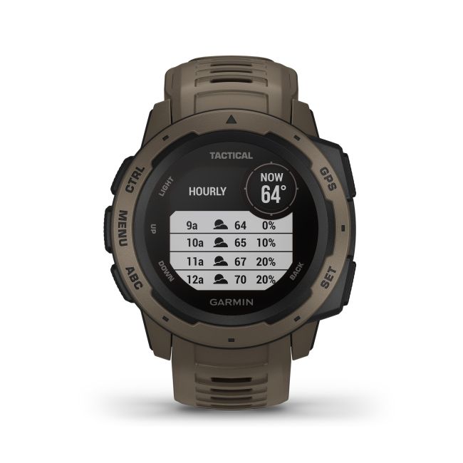 Garmin - Instinct Tactical - grena Coyote Tan - ceas inteligent tactic cu GPS cu functii avansate pentru sport