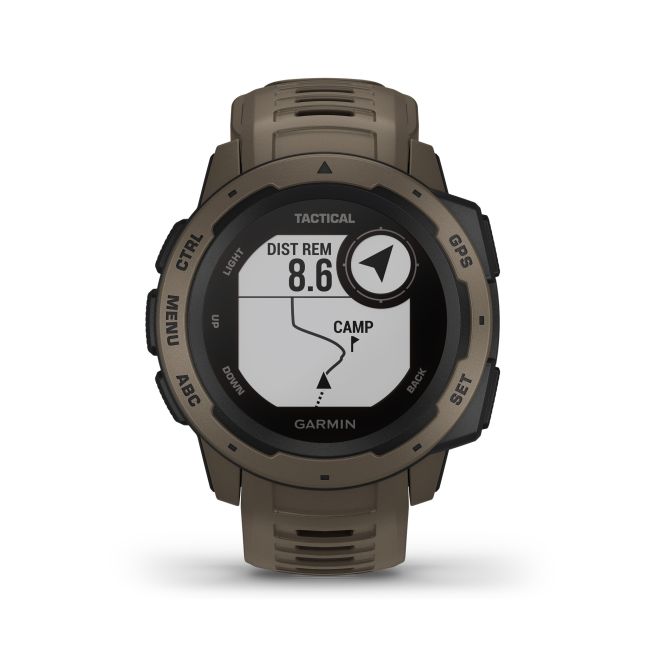 Garmin - Instinct Tactical - grena Coyote Tan - ceas inteligent tactic cu GPS cu functii avansate pentru sport