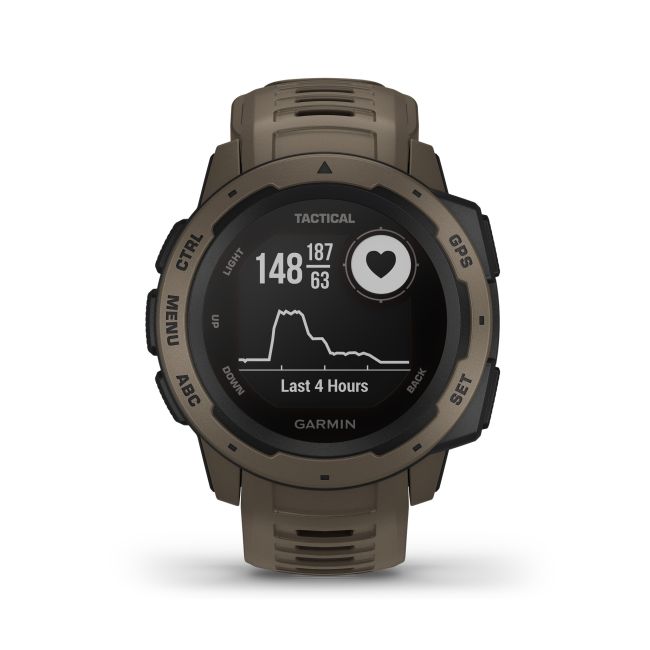 Garmin - Instinct Tactical - grena Coyote Tan - ceas inteligent tactic cu GPS cu functii avansate pentru sport