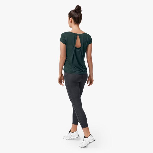 On Cloud On Active-T Breathe - tricou de alergare pentru femei - verde ivy
