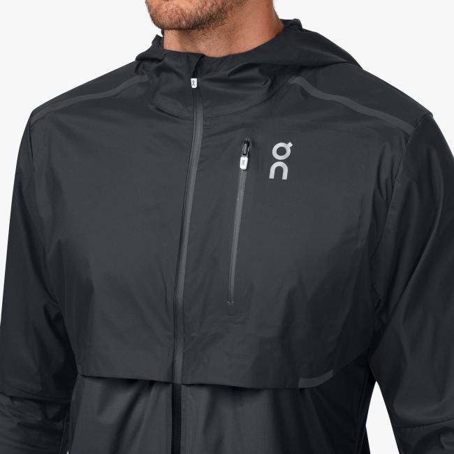 On Cloud Weather Running Jacket - jacheta de alergare vant / ploaie pentru barbati - negru