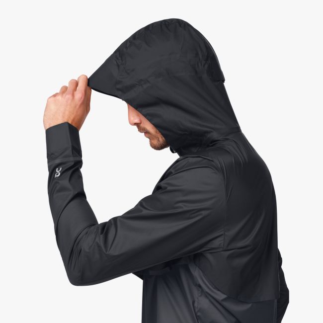 On Cloud Weather Running Jacket - jacheta de alergare vant / ploaie pentru barbati - negru