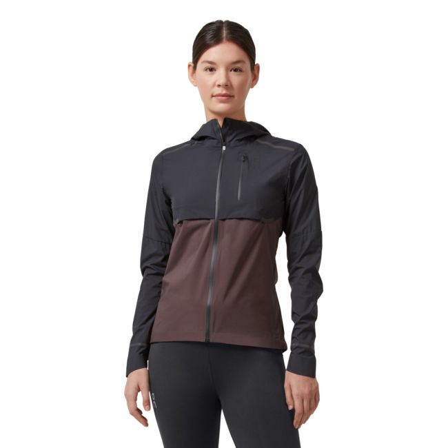 On Cloud Weather Running Jacket - jacketa de alergare vant / ploaie pentru femei - Black Pebble