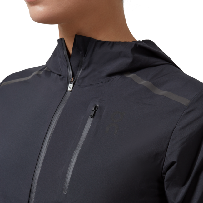 On Cloud Weather Running Jacket - jacketa de alergare vant / ploaie pentru femei - Black Pebble