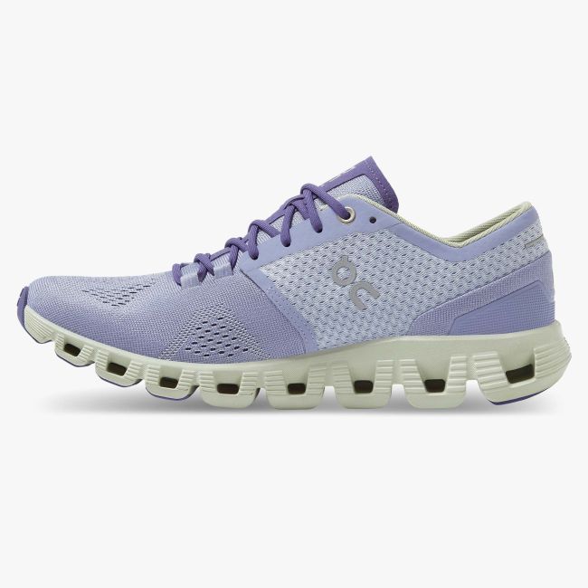On Cloud X - pantofi alergare pentru femei - Mov Lavender/ Ice