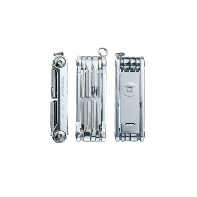 Topeak - set chei bicicleta Lumitool 7 multitool cu LED, 7 functii - argintiu