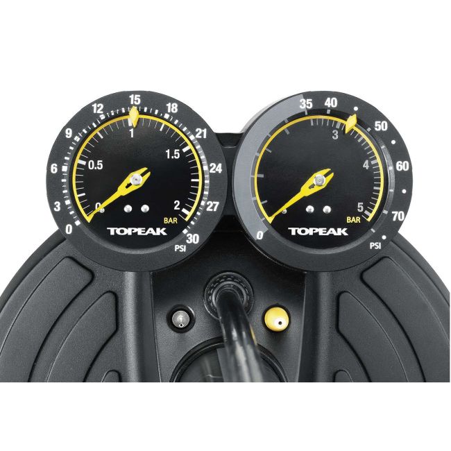 Topeak pompa podea JoeBlow Dualie pentru mtb &amp; fatbike - negru