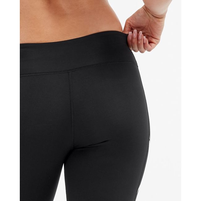 2XU - Colanti de compresie femei talie medie Mid-Rise Compression Tight - Negru - Mov