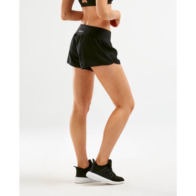 2XU - Pantaloni scurti de alergare pentru femei XVENT 4; Free Short - negru