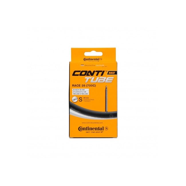 Continental - camera bicicleta 28" -  Race 28 (700C) - 18-622-> 25-630 - 700x20C-> 700x25C - valva presta 80mm