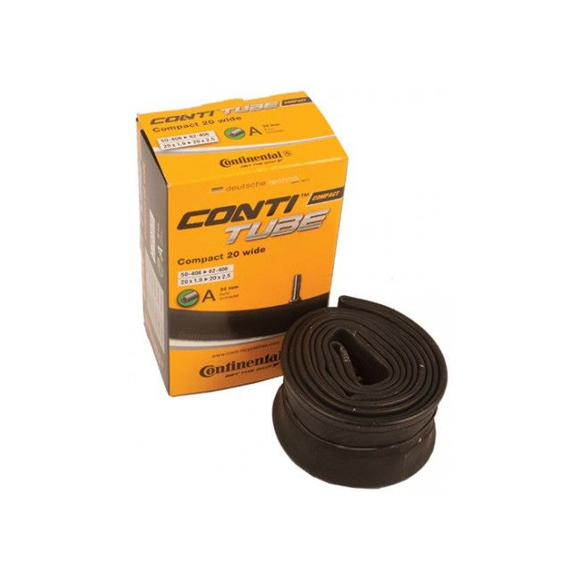 Continental - camera bicicleta Compact 20 Wide 20x1.9-2.5 - 50-406 ->62-406 - valva auto 34mm