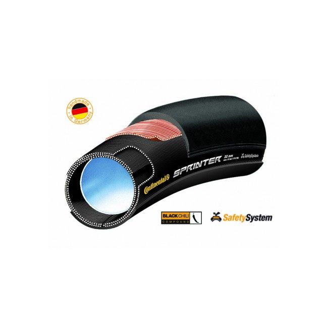 Continental anvelopa tubulara sosea Road Sprinter - dimensiune 28x25, negru