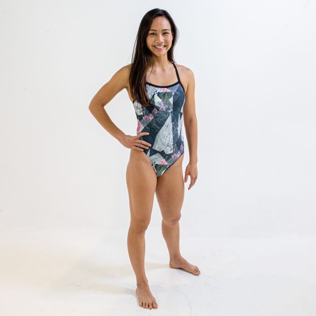 Finis - costum de baie intreg Openback Rotto - Granite