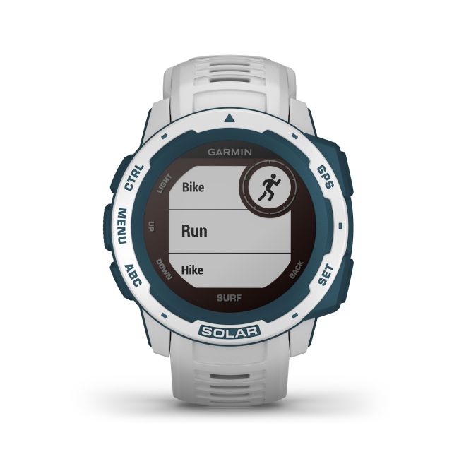 Garmin - Instinct Solar Surf edition - Cloudbreak - ceas inteligent cu GPS cu functii avansate pentru sport si incarcare solara