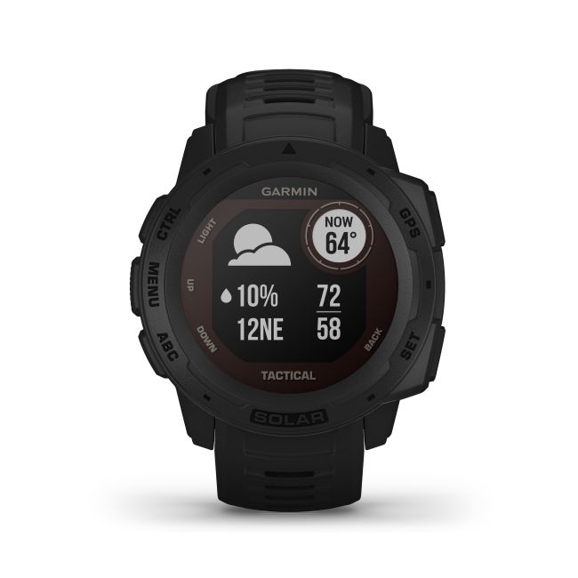 Garmin - Instinct Solar Tactical edition - negru - ceas inteligent cu GPS cu functii avansate pentru sport si incarcare solara