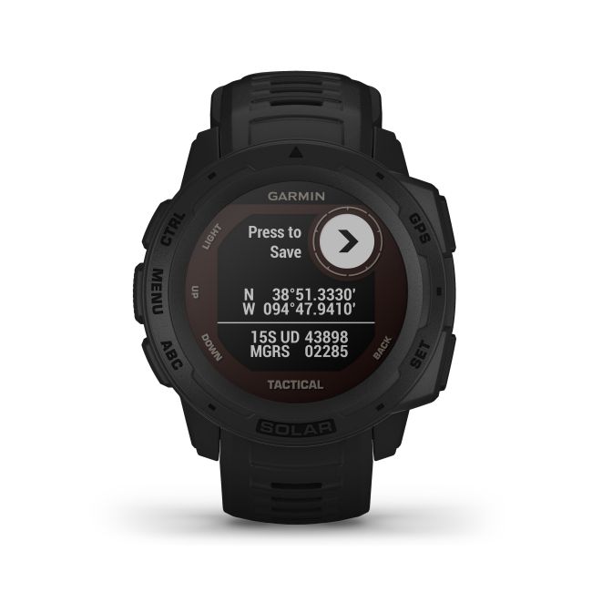 Garmin - Instinct Solar Tactical edition - negru - ceas inteligent cu GPS cu functii avansate pentru sport si incarcare solara
