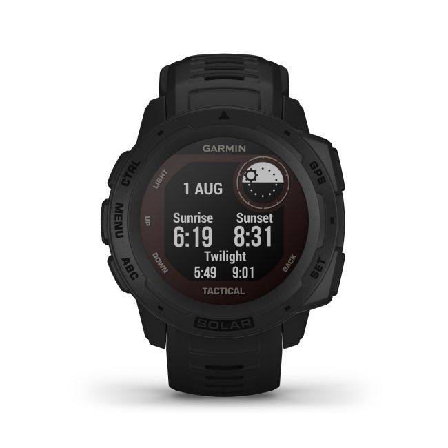 Garmin - Instinct Solar Tactical edition - negru - ceas inteligent cu GPS cu functii avansate pentru sport si incarcare solara