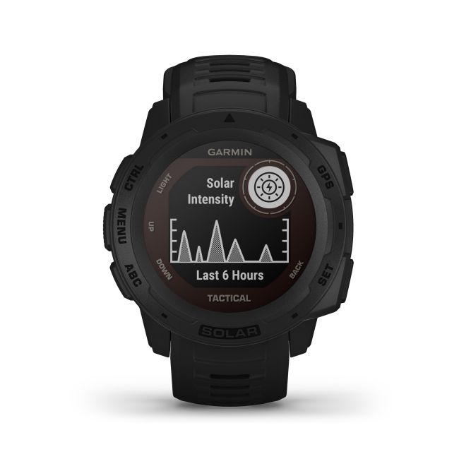 Garmin - Instinct Solar Tactical edition - negru - ceas inteligent cu GPS cu functii avansate pentru sport si incarcare solara