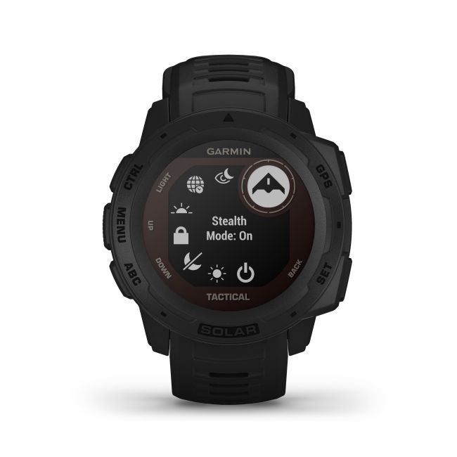 Garmin - Instinct Solar Tactical edition - negru - ceas inteligent cu GPS cu functii avansate pentru sport si incarcare solara