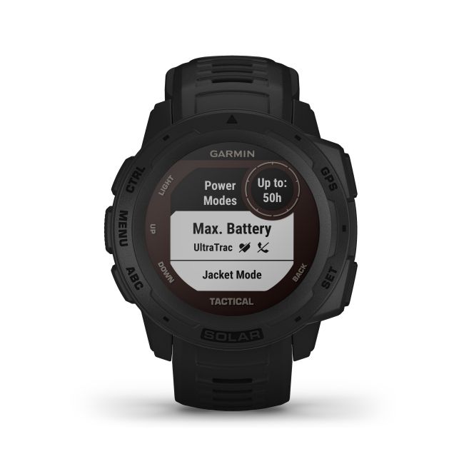 Garmin - Instinct Solar Tactical edition - negru - ceas inteligent cu GPS cu functii avansate pentru sport si incarcare solara