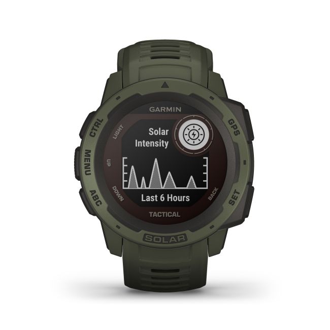 Garmin - Instinct Solar Tactical edition - verde Moss - ceas inteligent cu GPS cu functii avansate pentru sport si incarcare solara