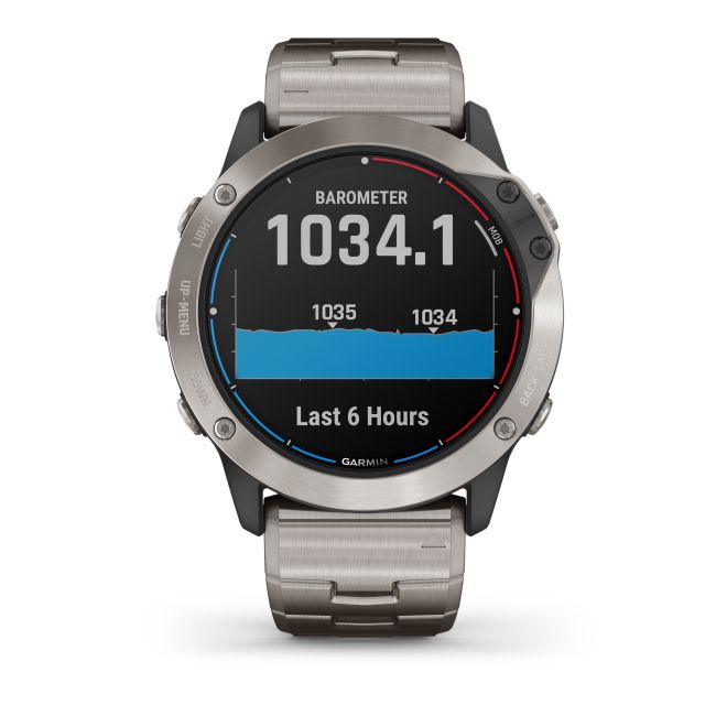 Garmin - quatix 6x Solar Titanium - ceas inteligent premium cu GPS cu functii avansate pentru sport si navigatie - 51mm diametru