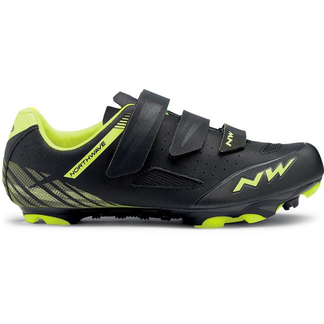 Northwave Origin - pantofi pentru ciclism MTB - negru-galben-fluorescent
