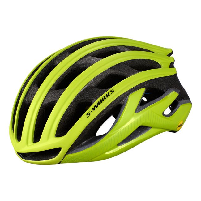 Specialized - casca ciclism sosea - S-Works Prevail II cu ANGI - galben fluo