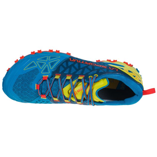 La Sportiva - Bushido II pantofi alergare montana pentru barbati - albastru Neptune verde Kiwi