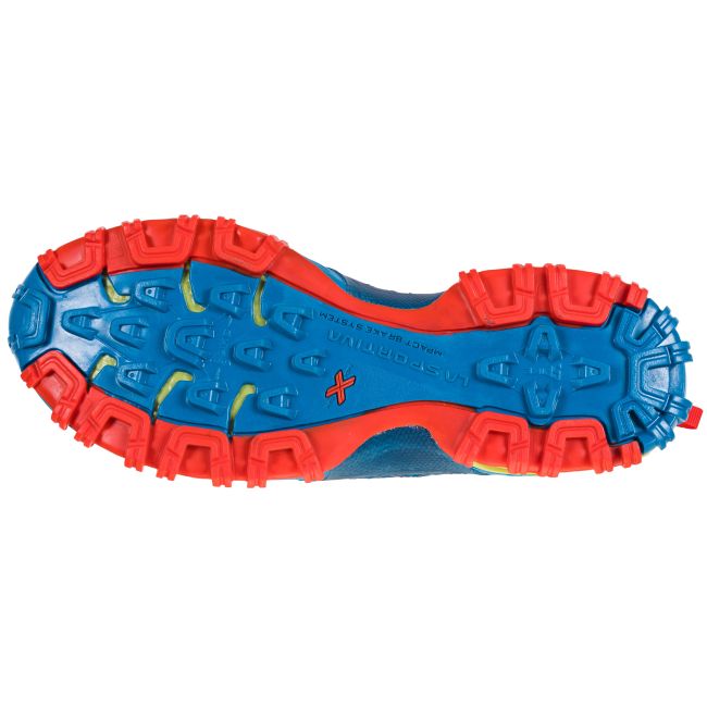 La Sportiva - Bushido II pantofi alergare montana pentru barbati - albastru Neptune verde Kiwi