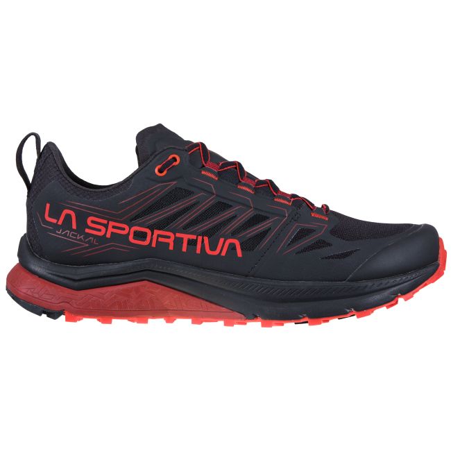La Sportiva - Jackal pantofi alergare montana pentru barbati - Negru Poppy Rosu