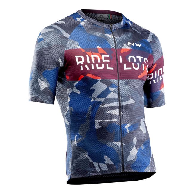 Northwave tricou ciclism Blade - albastru-gri-rosu