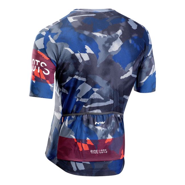 Northwave tricou ciclism Blade - albastru-gri-rosu